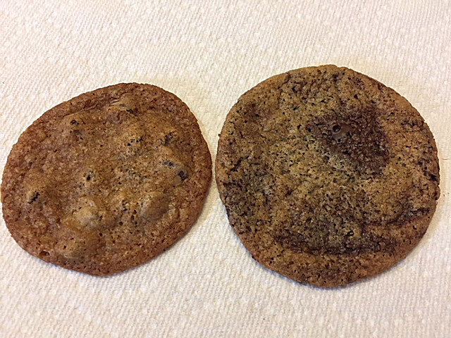 Chocolate chip cookies using chips and chopped chocolate