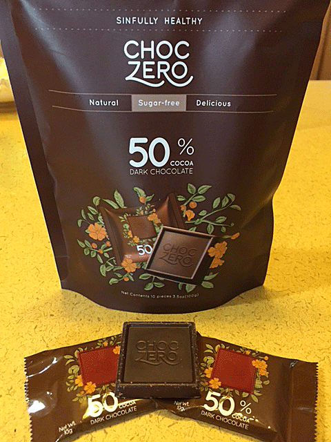 ChocZero 50% cocoa - sugar-free chocolate