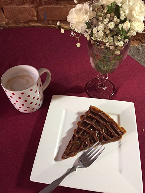 Caramel Pecan Tart at Austin Street Bistro in Jefferson, Texas