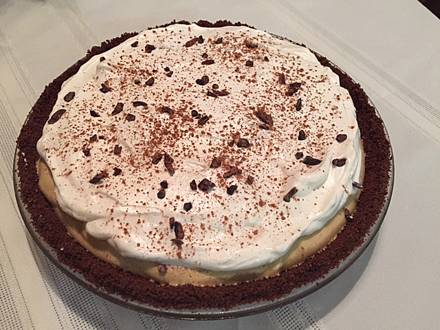 Coffee Chiffon Pie w/Chocolate Cereal Crumb Crust